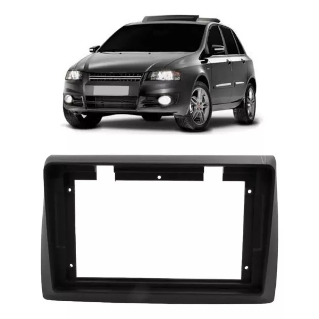 Moldura Painel 9 Polegadas Para Fiat Stilo 2003 Até 2010