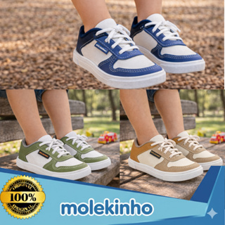 Tênis Molekinho Infantil Masculino Escolar Casual Confortável Calce Fácil Versátil Menino Original em Oferta na Shopee