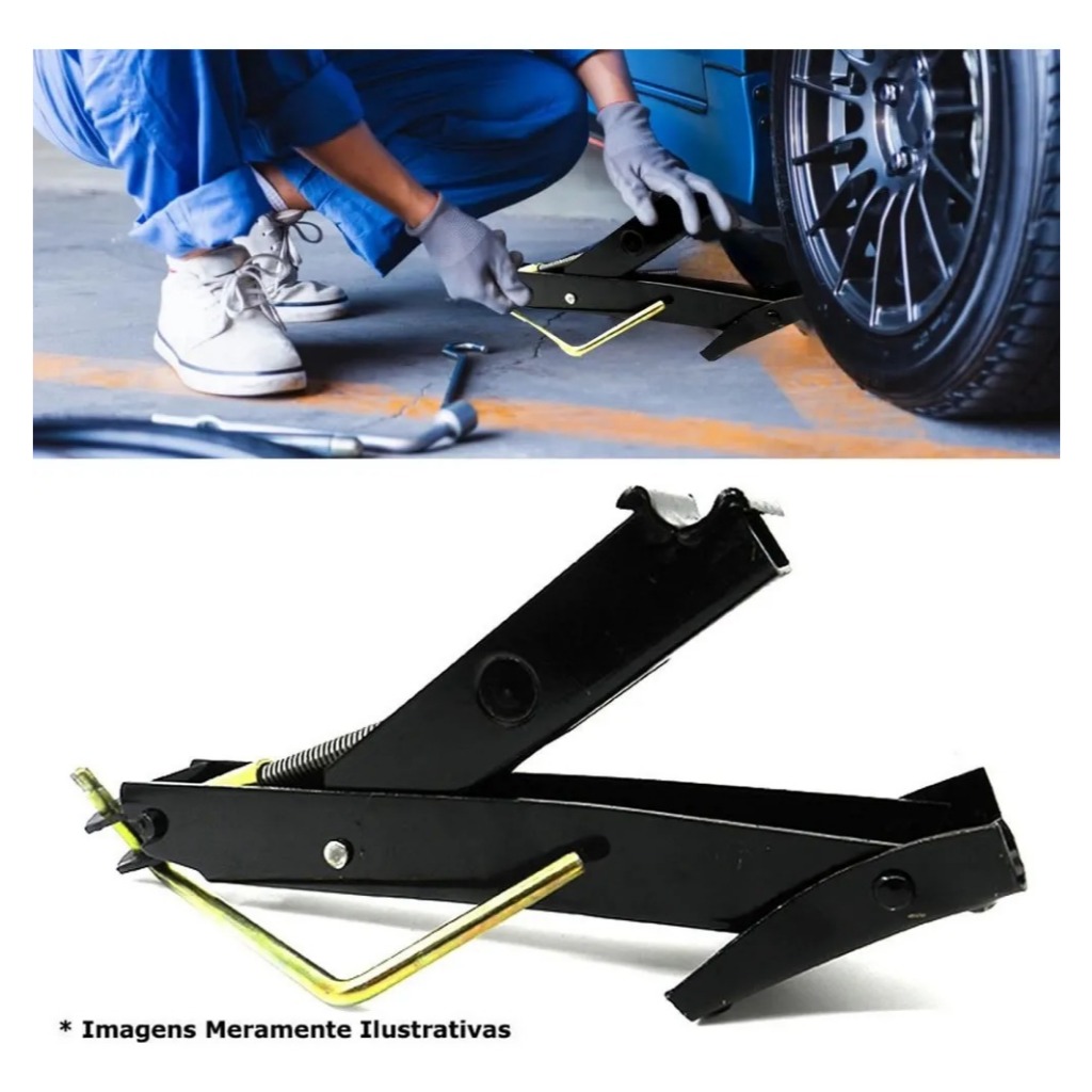 Macaco Carro Fiat 500 Argo Brava Bravo Cinquecento Ate 600kg — R$ 68,00 em Shopee