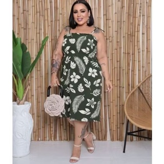Vestido Midi/Curto Lastex com Alça Regulavel Tomara que Caia Tecido Crepinho DunaTamanho Único Veste 36 ao 50 Plus Size em Oferta na Shopee