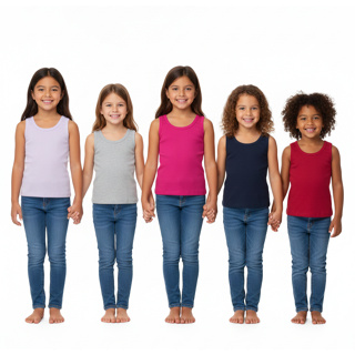 Kit 5 Regatas de Ribana Verão Infantil ItsBella em Oferta na Shopee