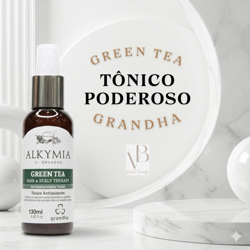 Grandha Tônico para Crescimento Capilar Green Tea 130ml em Oferta na Shopee