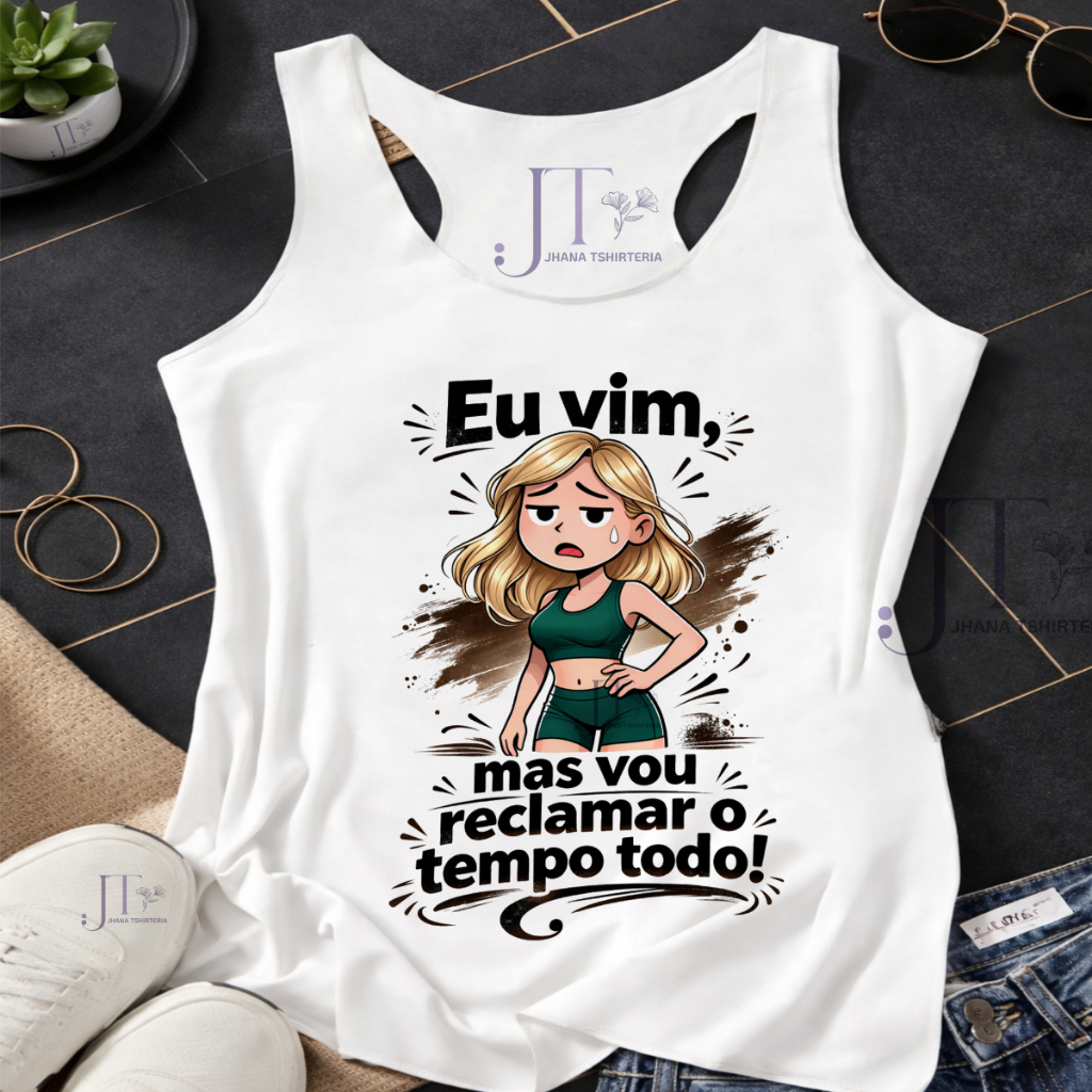 REGATA EU VIM,MAS VOU RECLAMAR O TEMPO TODO MENINA LOIRA!,ACADEMIA,MODA FITNES,MULHER MAROMBA,moda plus size