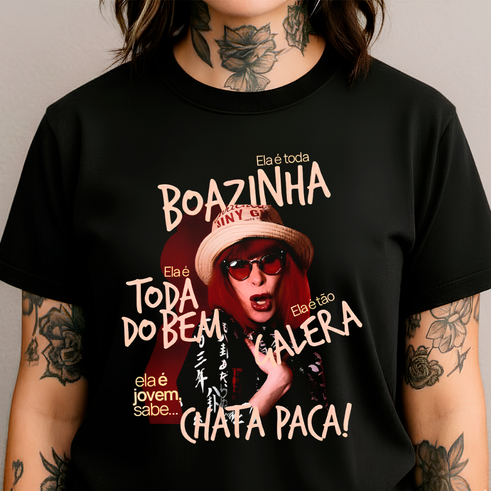Camiseta Rita Lee Estampa Retrô Unissex Feminina Masculina Rock Brasil I Algodão dia dia Retro Musica