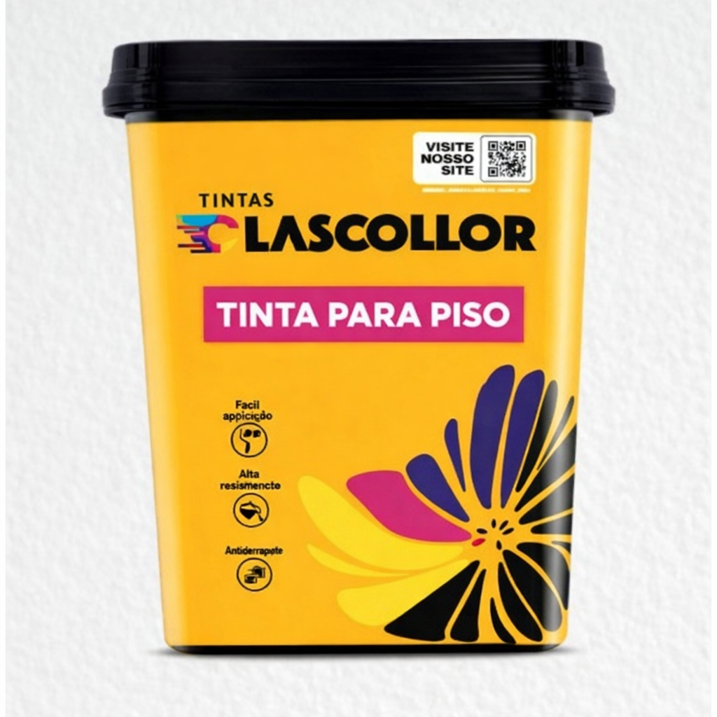 Tinta piso quadra parede Premium lavável 3.6l clascollor