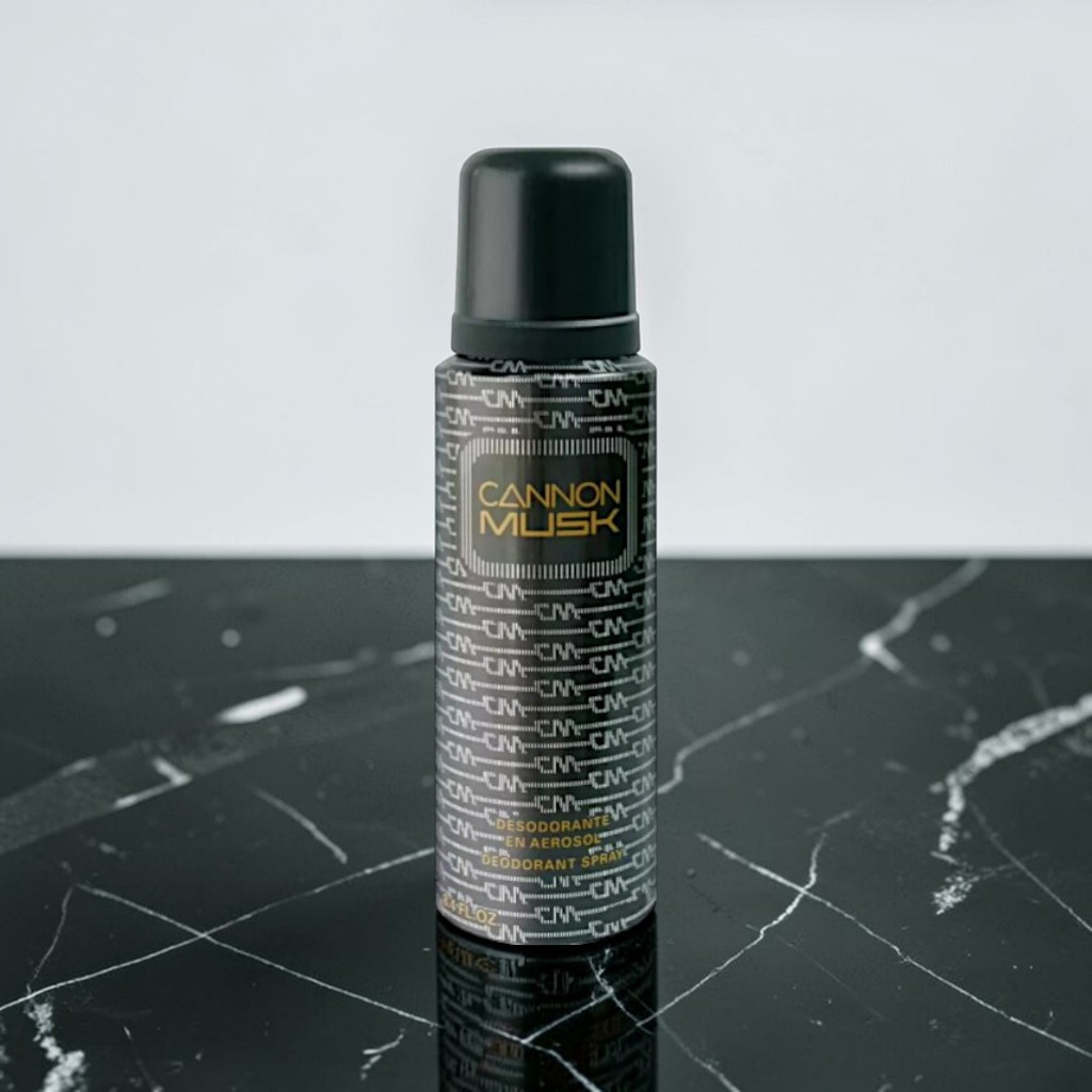 Desodorante Cannon Musk Spray 250ml – Masculino, Amadeirado Almiscarado Clássico