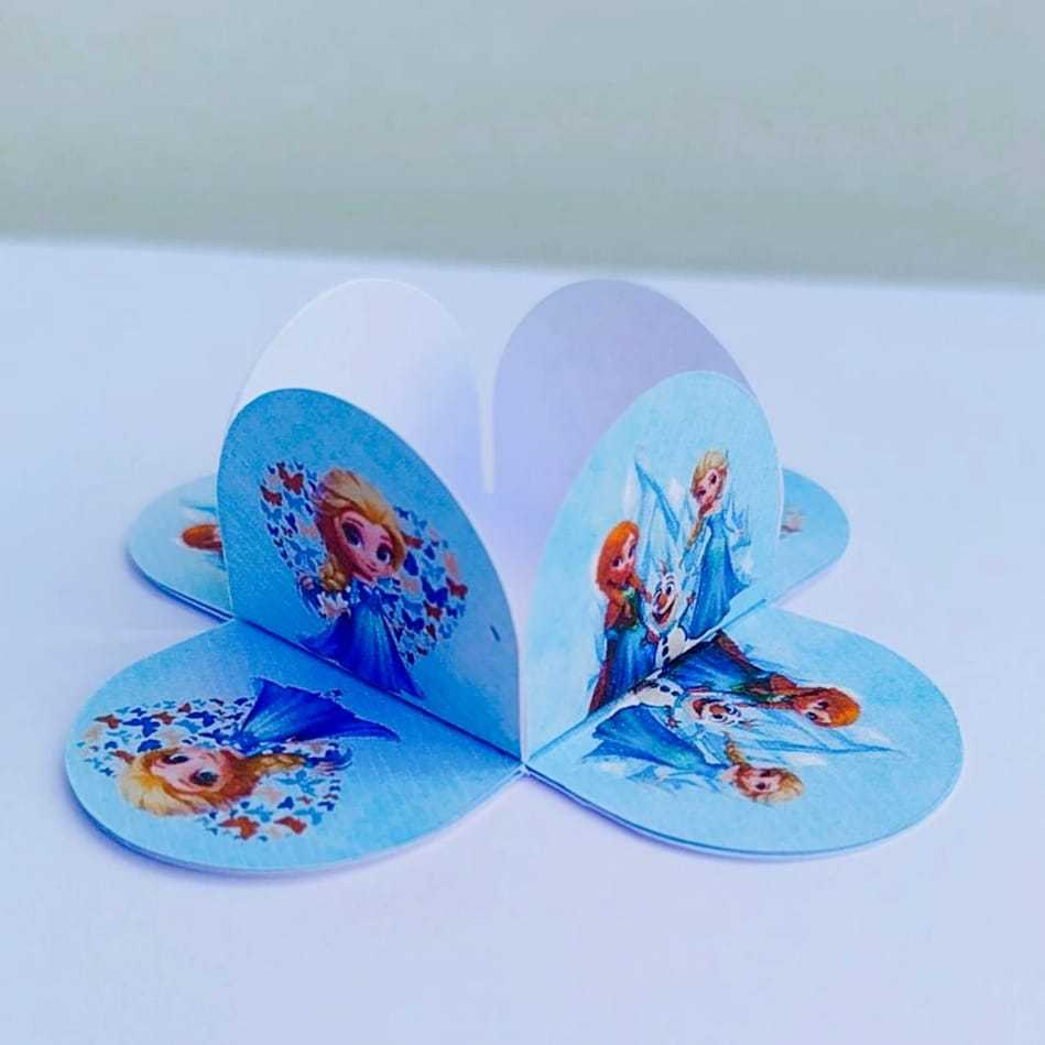 ENVIO RÁPIDO Forminhas para Doces Personalizadas FROZEN 4 Pétalas Infantil Aniversário Lembrancinha Brigadeiro