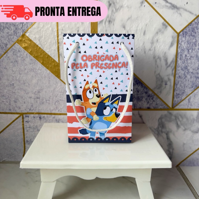Sacolinha Surpresa Personalizada Blueyi PEGUE E MONTE Lembrancinhas | Festa infantil | Aniversário  Maletinha