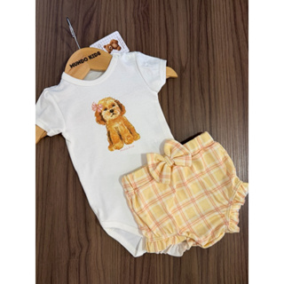 Conjunto Mini&Co Bebê Menina Body e Tapa Fralda Coleção Nova em Oferta na Shopee