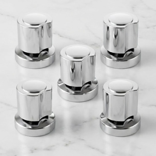 Kit 5 Acabamentos De Registro C40 Premium Chuveiro Gaveta Padrão Deca 16 Estrias Cromado em Oferta na Shopee