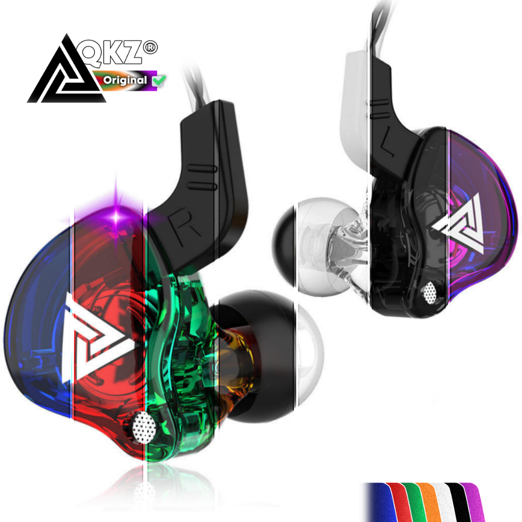 Fone de Ouvido QKZ AK6 Gamer, Musical e Esportivo C/ Microfone Para Jogos e Músicas Original Com Fio