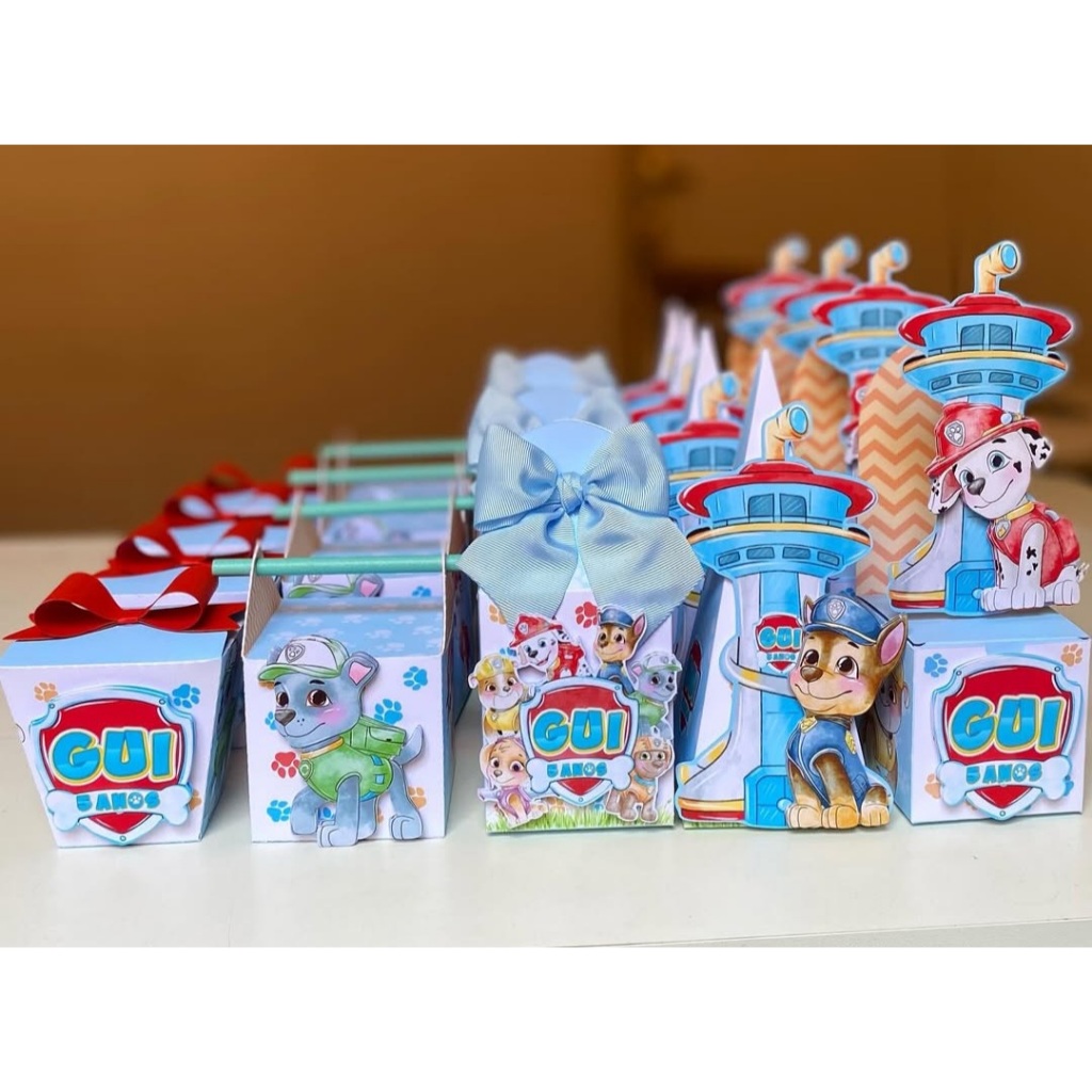 kit Personalizados patrulha canina aquarela