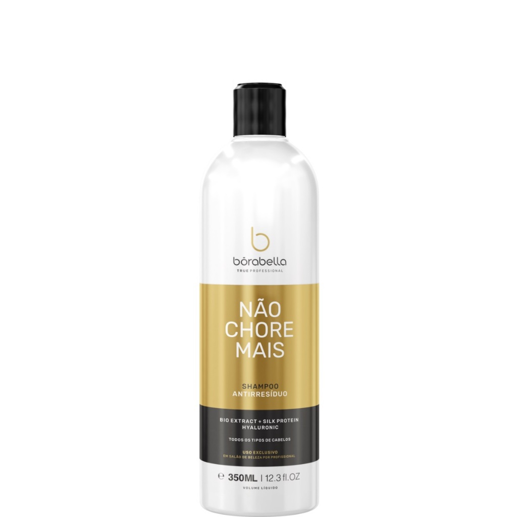 Borabella Não Chore Mais Shampoo Antirresíduo Passo 1 – 350ml em Oferta na Shopee