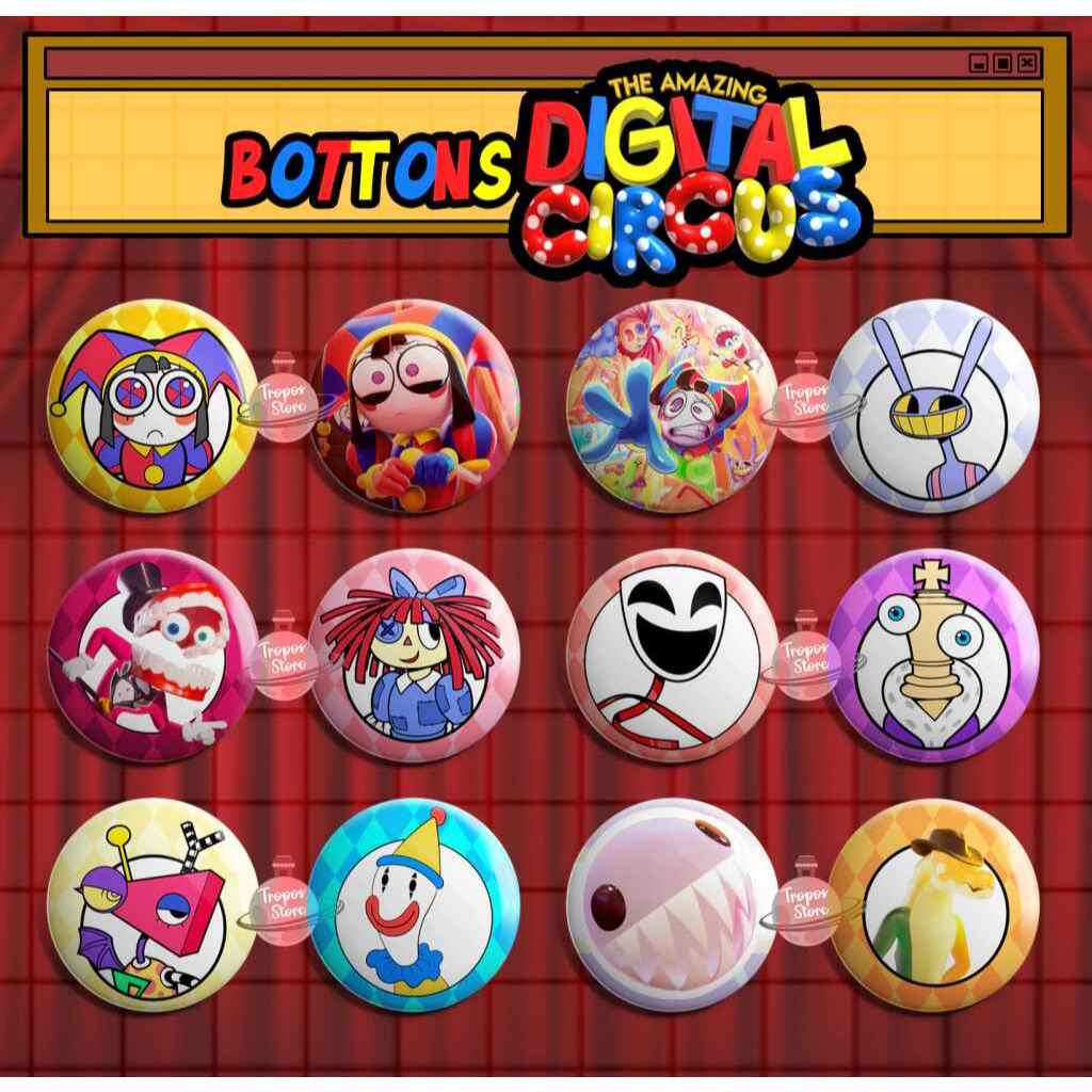 Bottons The amazing Digital Circus - O Incrível Circo Digital 58 mm