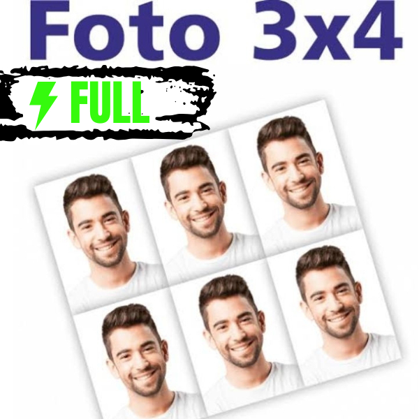 Foto 3x4 Premium 10 und- Pode variar em Oferta na Shopee