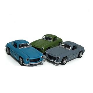 Miniatura Mercedes-benz 300SL Carrinho Metal Fricção Abre As Portas Miniatura Carrinho Antigo Coleção