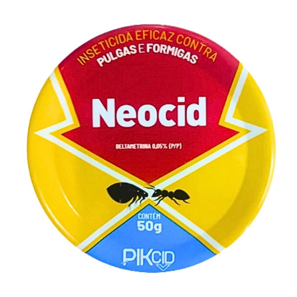 Neocid Pó Para Formigas E Pulgas Lata 50g Original em Oferta na Shopee
