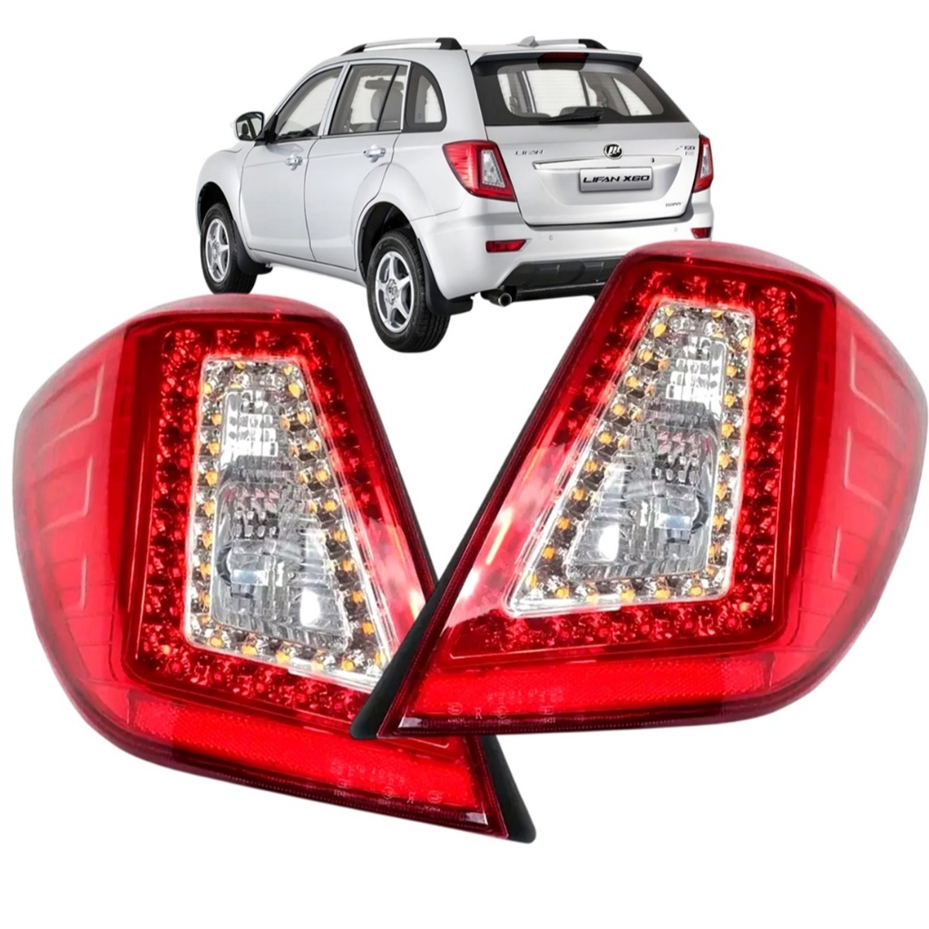 Lanterna Traseira X60 2013 Até 2016 Com Led Com Soquete Par