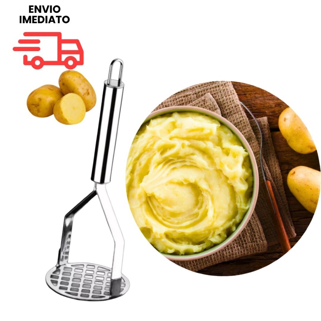 Amassador de Batata Aço Inox 17 cm Premium Alta Qualidade e Durabilidade em Oferta na Shopee
