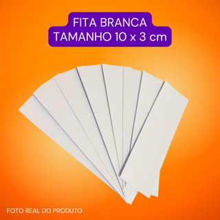 500 Fitas Olfativas Brancas 10x3cm Papel Orgânico 173g para Teste de Perfumes
