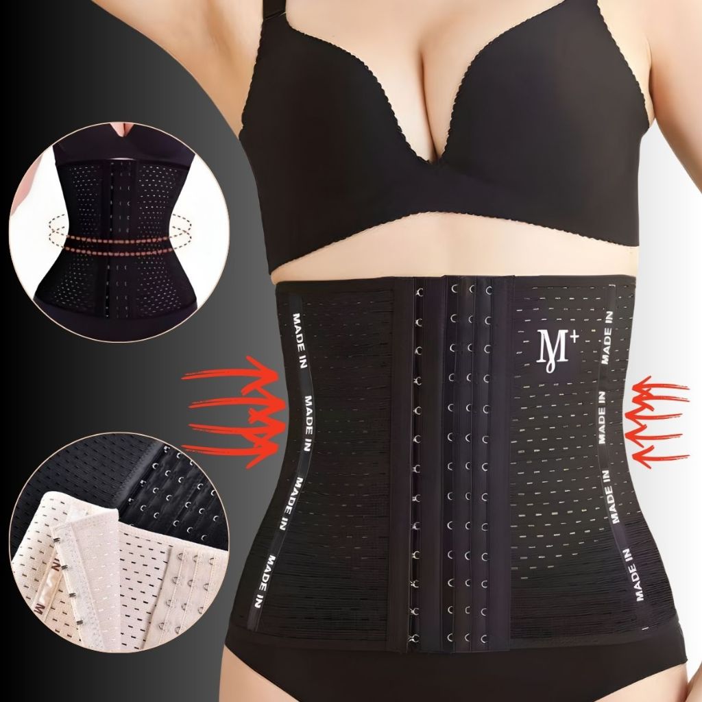 Cinta Modeladora Espartilho Compressão Afina a Cintura Redutora de Medidas Bandagem 4 Barbatana em Oferta na Shopee