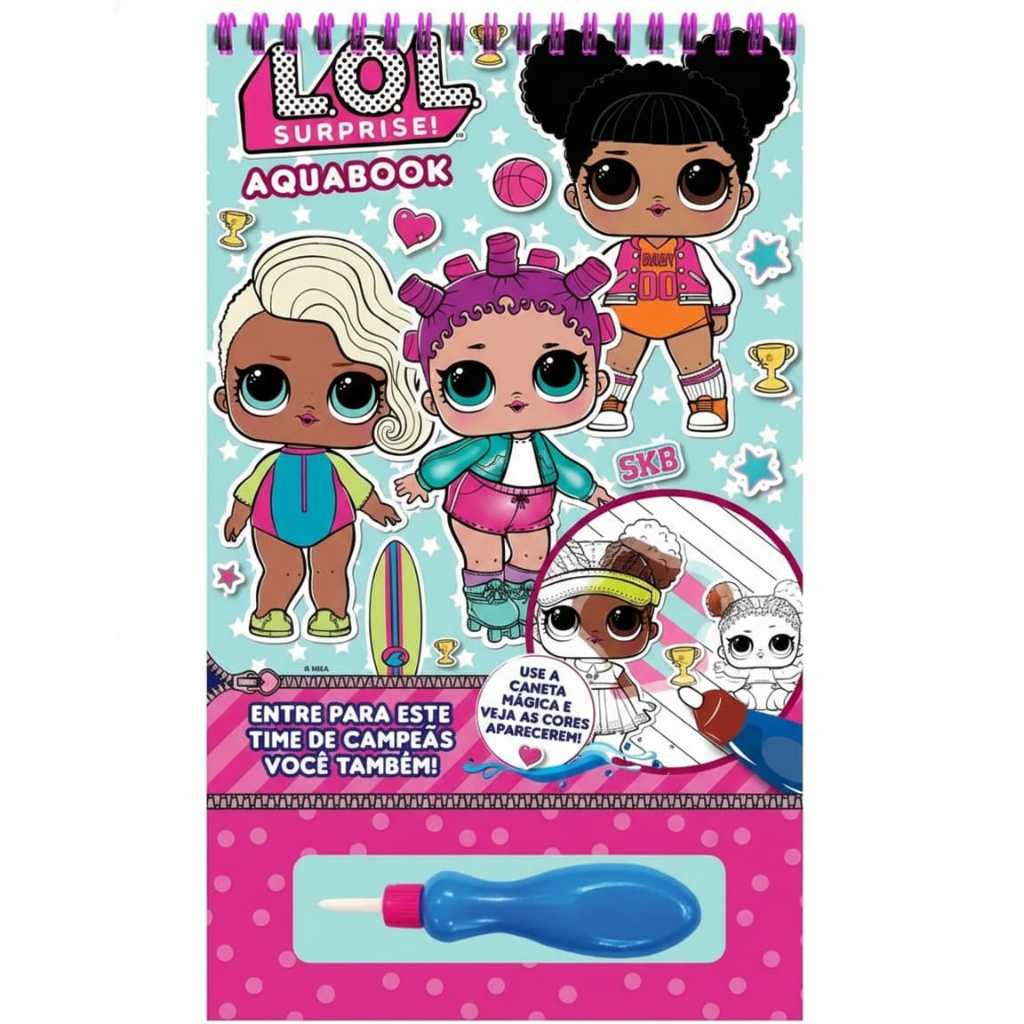 Aquabook LOL Surprise Pinta com Água Livro Infantil Reutilizável com Pincel em Oferta na Shopee