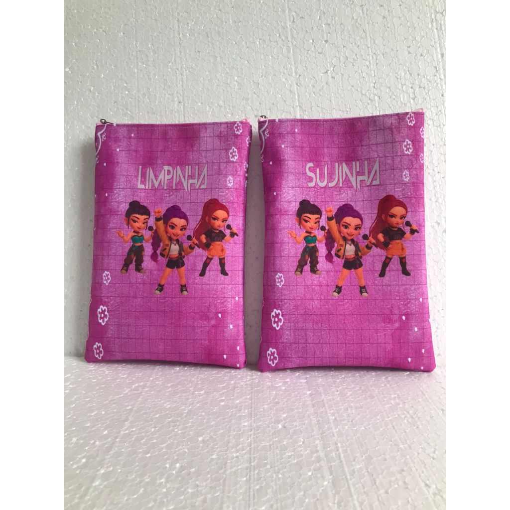 Kit Saquinhos Roupa Limpa e Roupa Suja  Guerreiras do k Pop