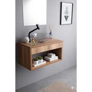 JÁ VA MONTADO! Gabinete Armário 60Cm Com Cuba Transparente de Acrílico MDF/PROMOÇAO em Oferta na Shopee