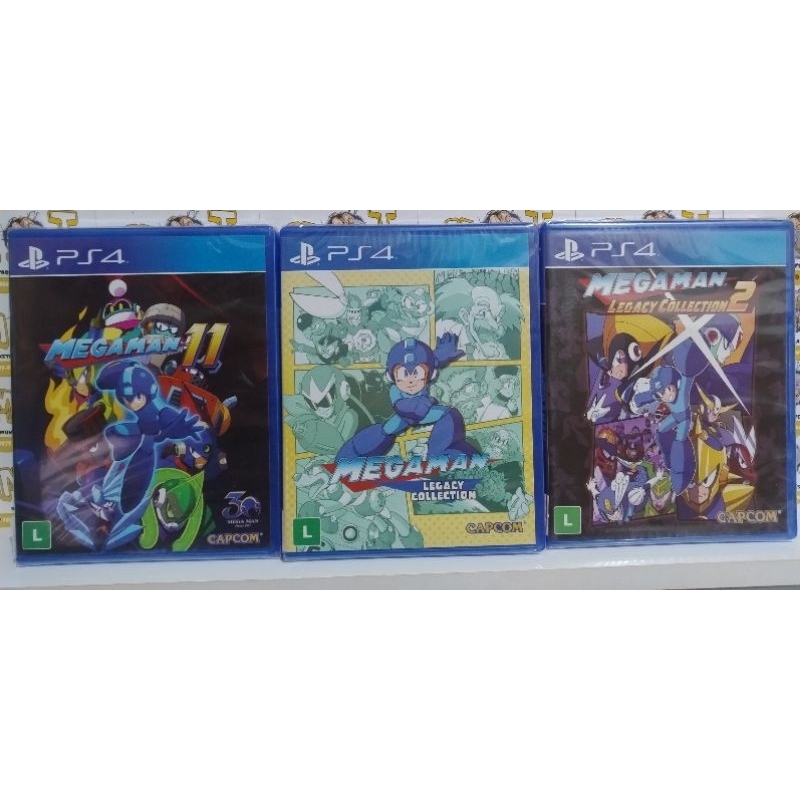 Mega Man combo 3 jogos novos lacrados...Ps4