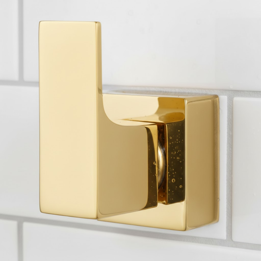 Acabamento Registro Deca 16 estrias Quadrado para Banheiro em Metal 1/2 3/4 Dourado Gold em Oferta na Shopee