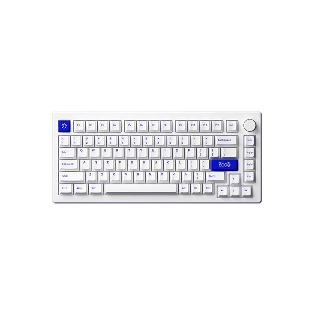 Teclado Mecanico Gamer Akko Mod 007 Pc, Switch Akko Piano, Branco e Azul AKKO-MO