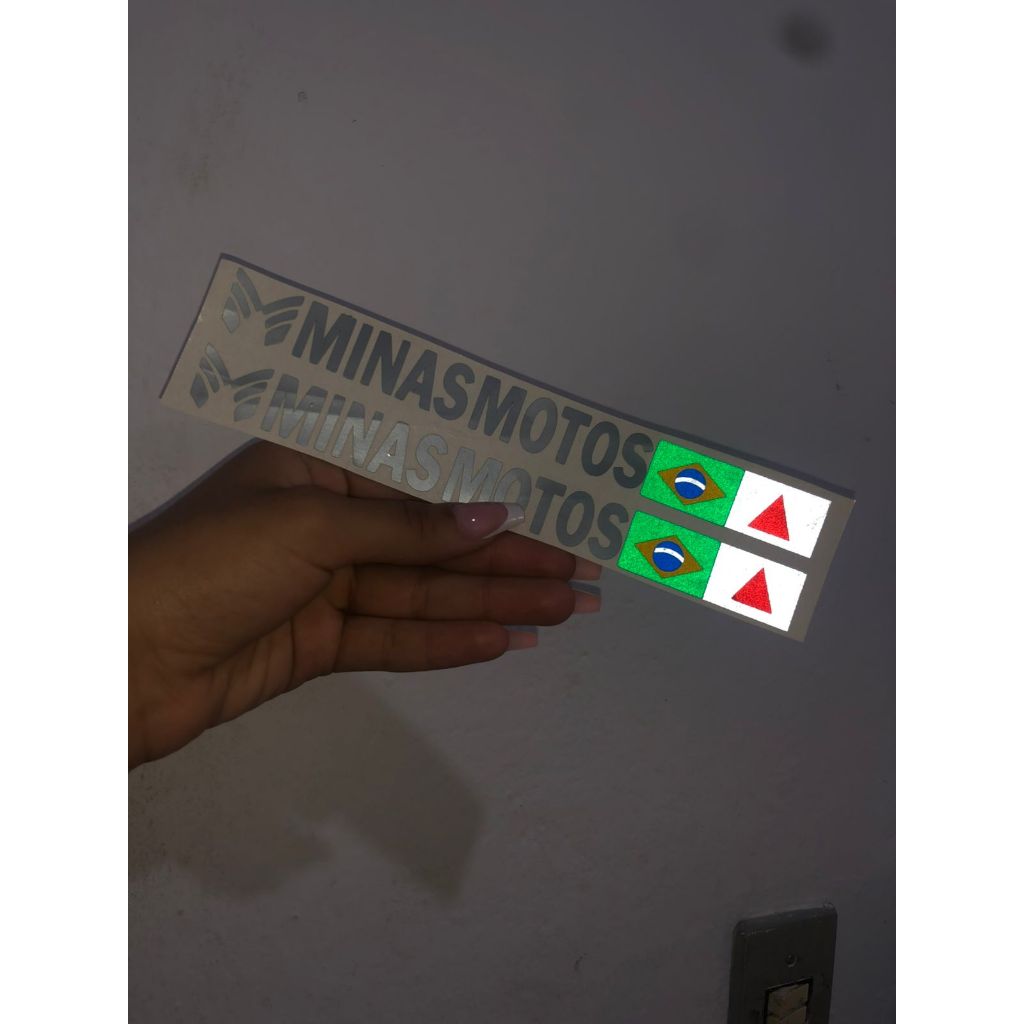 Adesivo Minas Motos Cinza Original em Oferta na Shopee