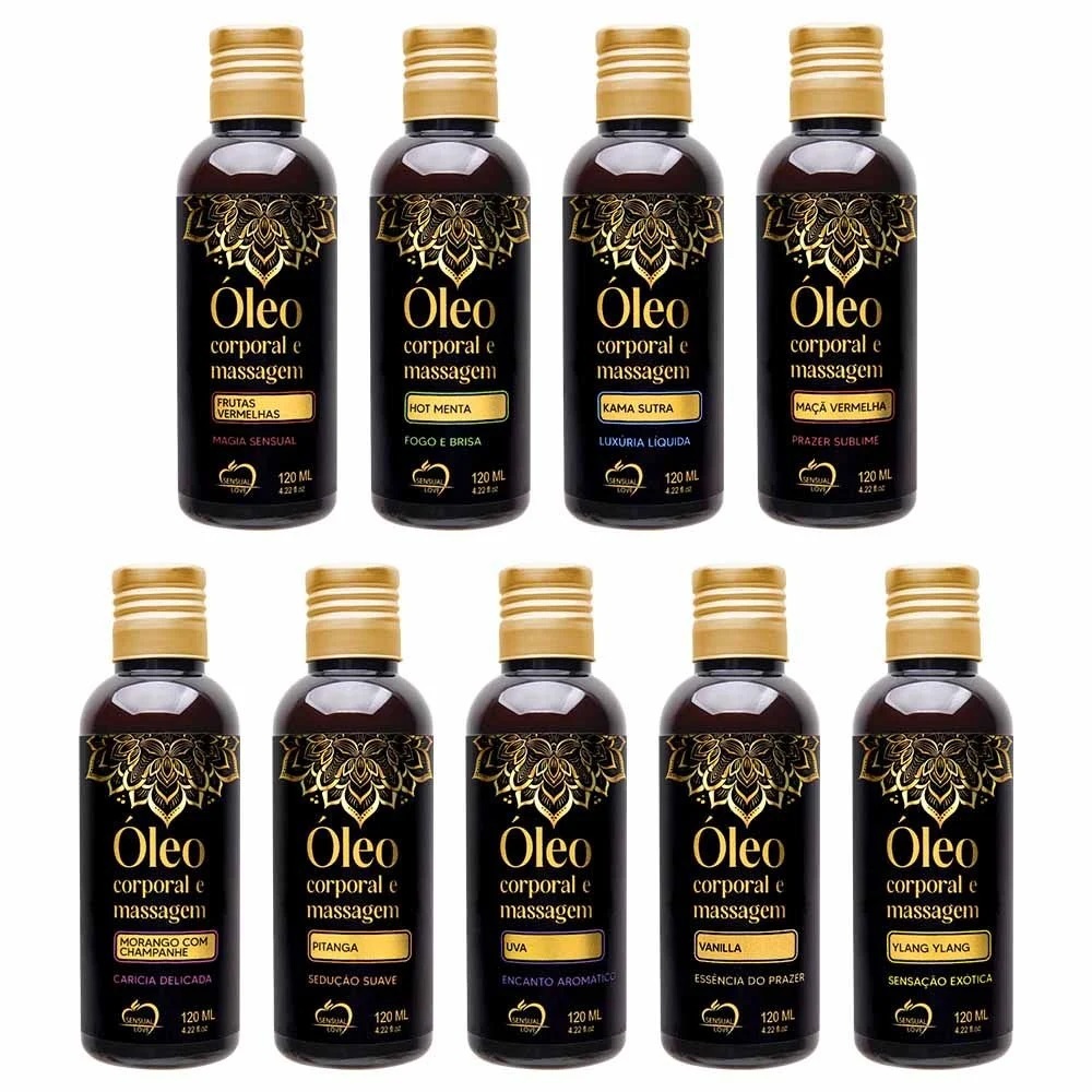 Óleo Corporal Para Massagem 120Ml Sensual Love