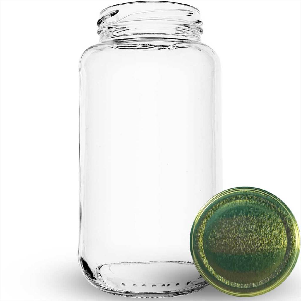 Kit c/ 2, 6 ou 12 Potes de Vidro p/ Conserva 800 ml Palmito Mel Picles Hermético com Tampa e Lacre em Oferta na Shopee