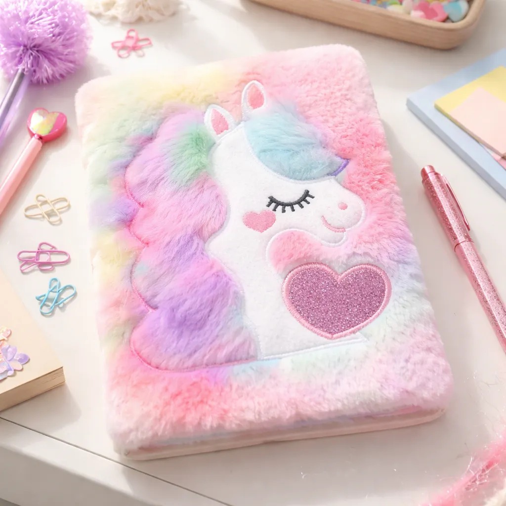 Caderno Diário Anotação Bloco Infantil De Pelúcia Agenda Escolar Brochura Capa Dura Personagens em Oferta na Shopee