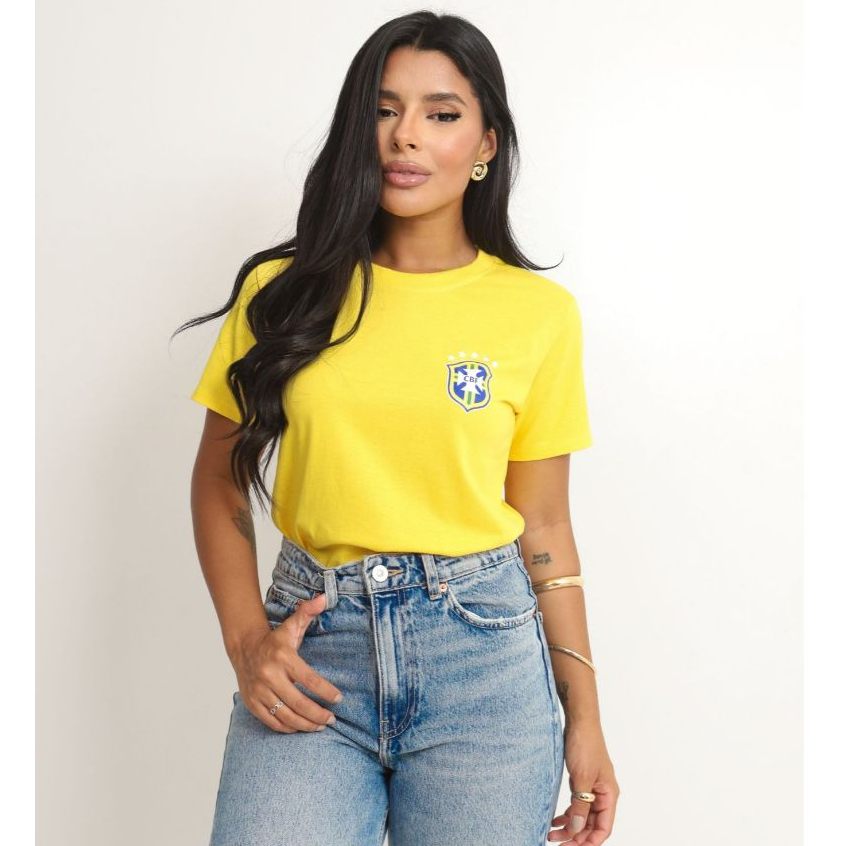 Camiseta Feminina Do Brasil T- Shirt Básica