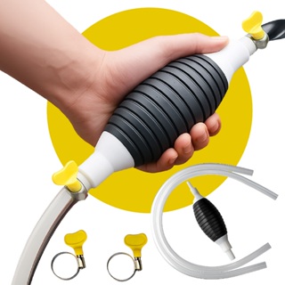 Bomba Sucção Sugadora De Água Gasolina Óleo Mangueira Puxa Liquido Compacto Manual Linha Premium Top em Oferta na Shopee