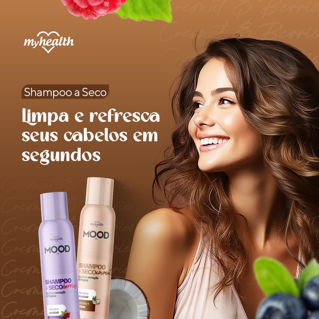 Shampoo Spray a Seco Mood Care 150ml | Reduz a Oleosidade em Oferta na Shopee