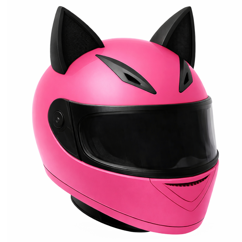 Orelhas de Gato para Capacete Moto Headset Gamer Dupla Face Universal 3D