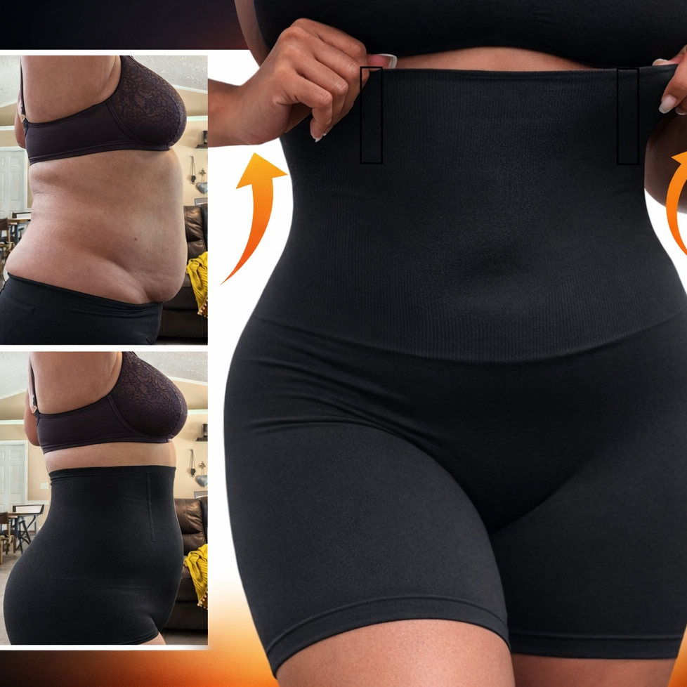 SHORT CINTA MODELADOR ORIGINAL 4 Barbatanas | Alta Compressão | Calcinha modeladora  Empina Bumbum