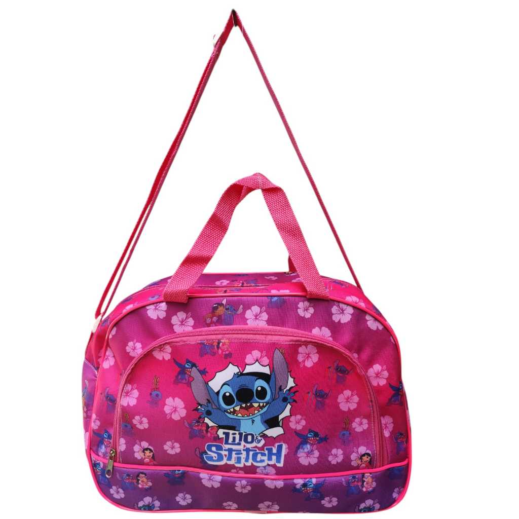 BOLSA VIAGEM STITCH ROSA em Oferta na Shopee