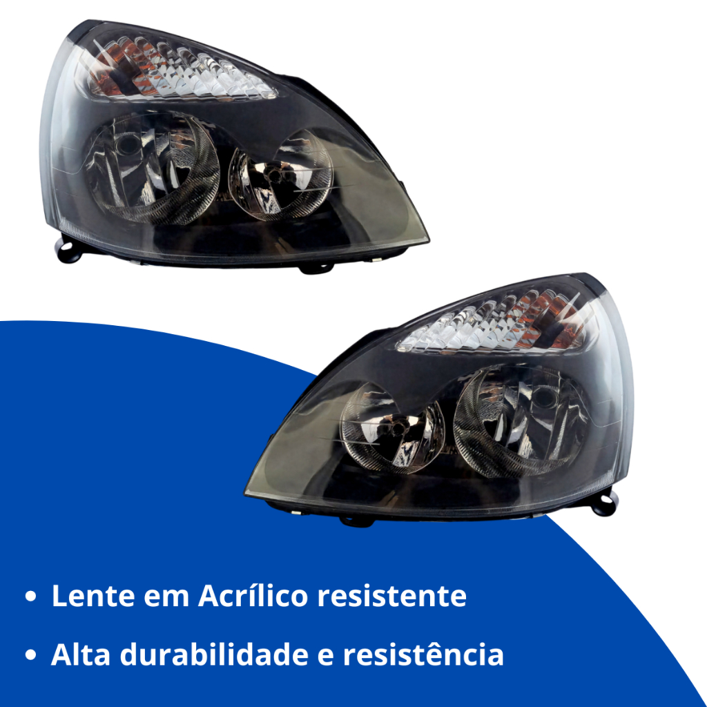 Farol Clio 2004 05 06 07 08 09 10 11 2012 Máscara Negra — imagem 2 de 2