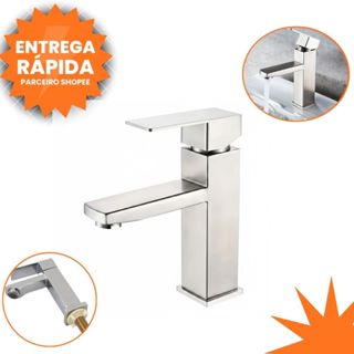 TORNEIRA MONOCOMANDO PRATA AÇO E ABS AGUA QUENTE E FRIA O DETALHE QUE FALTAVA PARA TRANSFORMAR SEU BANHEIRO em Oferta na Shopee