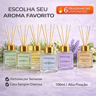 Difusor de Ambiente Aromatizador 100ml Hanami Diversos Aromas em Oferta na Shopee