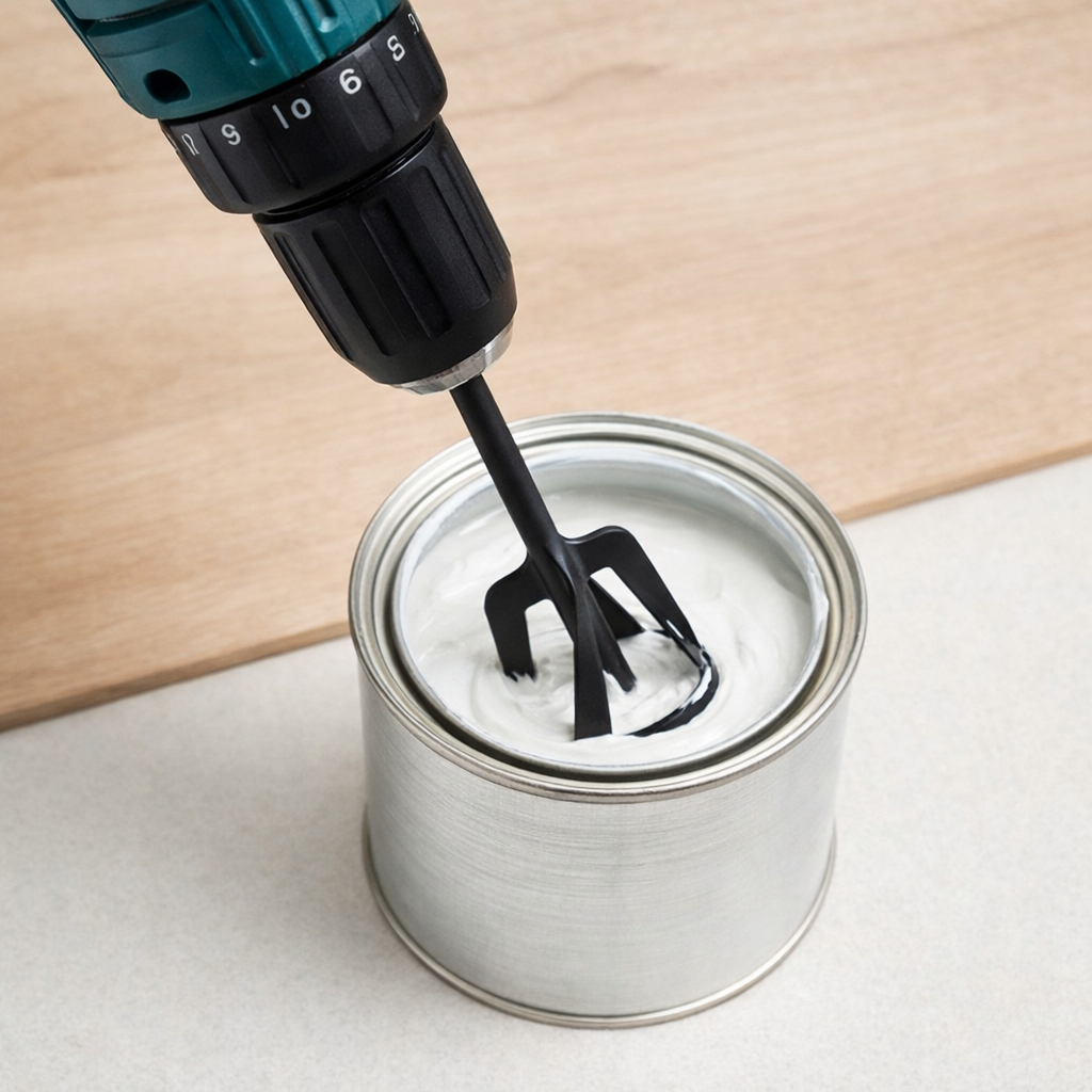 Misturador De Tintas Pequeno 22cm x 5cm Para Furadeira Haste Com Acabamento Industrial em Oferta na Shopee