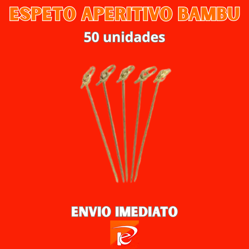50 Espeto Aperitivo Bambu 12cm Golf Palito Eventos Buffet Palitinho Finger Food