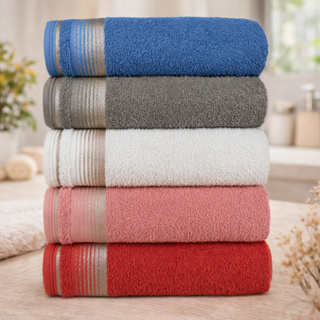 KIT C/4 Toalhas de Rosto Luxo 100% Algodão 45x70cm | Alta Absorção | Macia | Felpuda Sortidas em Oferta na Shopee