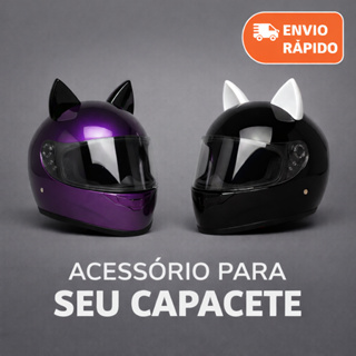 Orelha De Gato Acessório Para Capacete de Moto Bike Universal Fixação Com Dupla Face Autocolante Orelhinhas Gatinho em Oferta na Shopee
