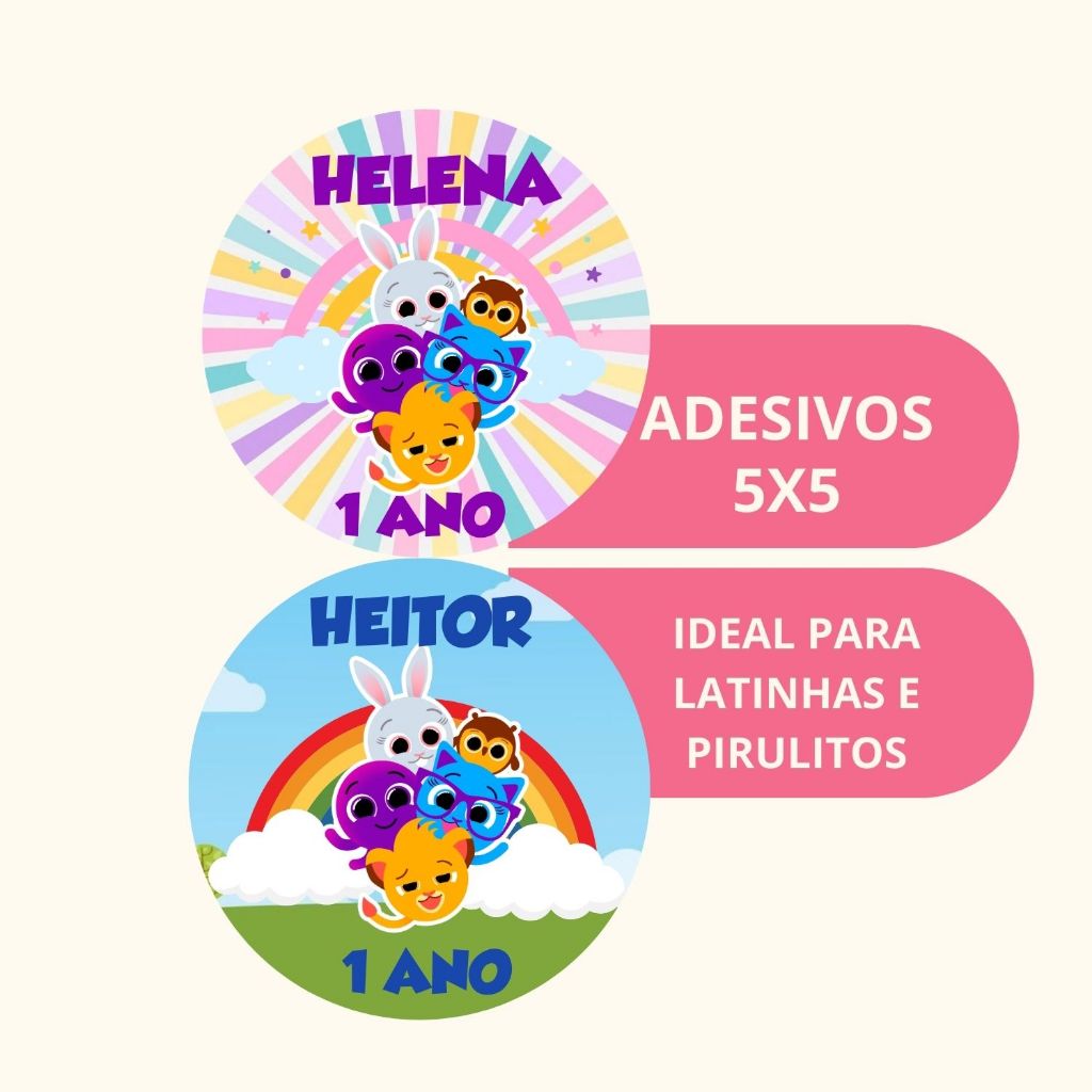 Adesivos personalizado Bolofofos