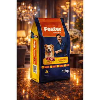 Foster Original 15kg Adultos Sabor Carne – Nutrição Para Cães Fortes e Cheios de Energia em Oferta na Shopee